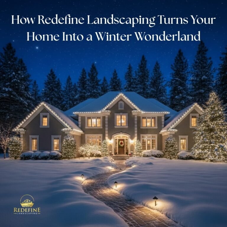 How Redefine Landscaping Turns Your Home Into a Winter Wonderland