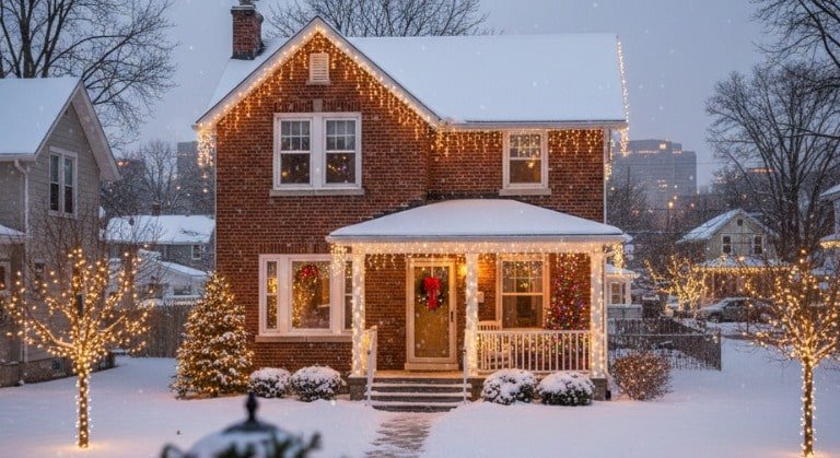 Best Christmas lighting ideas for small homes in Buffalo NY