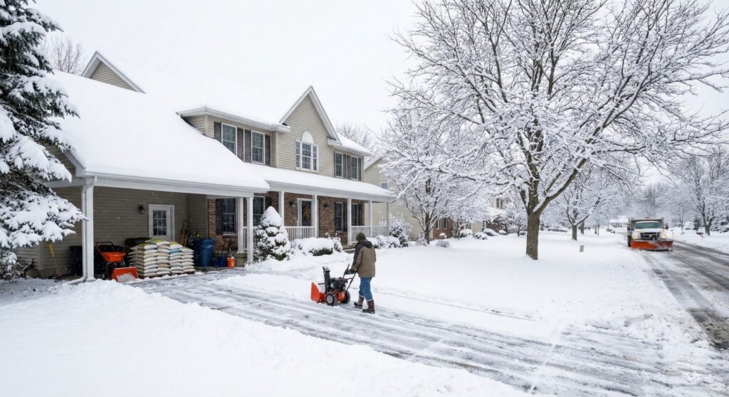 Ice management tips and Heavy snow preparation Amherst NY