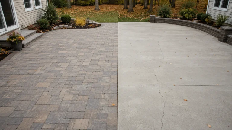 Paver vs Concrete Patio in Western NY: Which Lasts Longer?